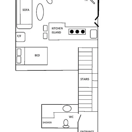 Apartment Modern Studio In Centre